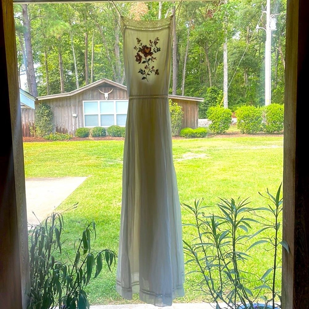 Kimchi Blue Delicate Gauzy X Back Dress